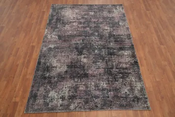 Modern Distressed Look Abstract Area Rug 5x8
