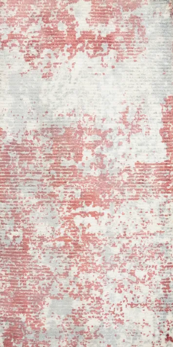 Contemporary Artistic Abstract Rug 2x4 with Distressed Look Design