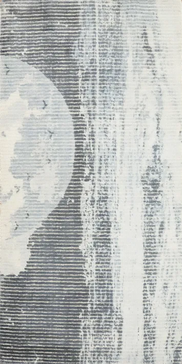 Moonlit Harmony Textured Gray Abstract Rug 2x4 for Chic Spaces