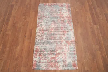 Abstract Distressed Look Pattern Modern Rug 2x4