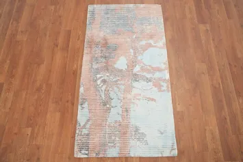 Abstract Nature-Inspired Abstract Rug 2x4 with Subtle Color Blends