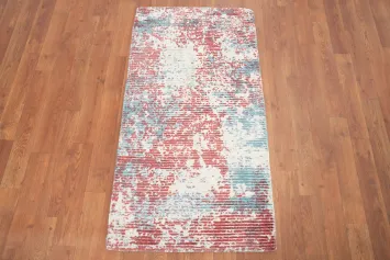 Abstract Distressed Look Abstract Rug 2x4