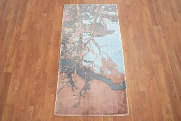 Abstract Nature-Inspired Rug 2x4 for Modern Living Room Decor