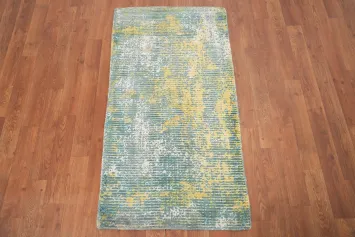 Distressed Look Abstract Oriental Rug 2x4