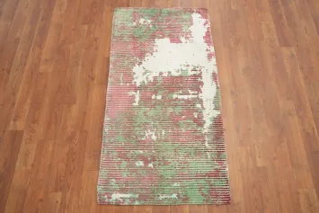 Handmade Wool Abstract Oriental Rug 2x4