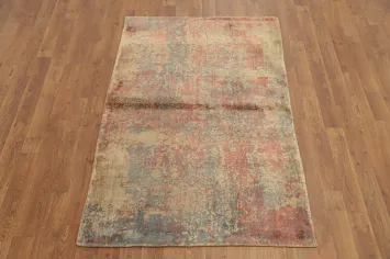 Bohemian Chic Rug 3x5 Featuring Distressed Look Multicolor Patterns