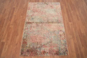 Elegant Faded Effect Abstract Modern Rug 3x5