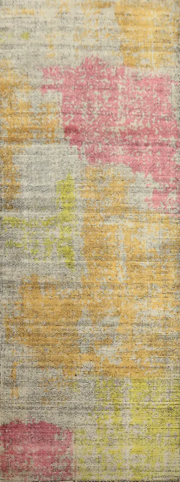 Modern Abstract Pattern Rug 3x8 with Vibrant Multicolor Accents