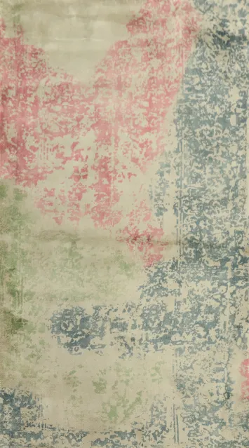 Distressed Look Abstract Oriental Rug 3x5