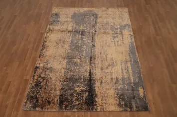 Modern Abstract Distressed Look Rug 5x7