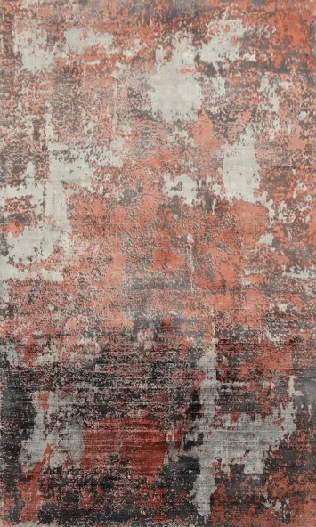 Modern Abstract Rug 5x8 Distressed Look Textured Finish