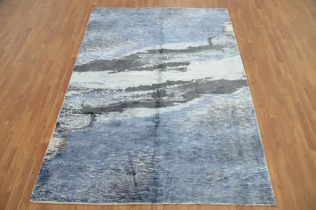Luxurious Distressed Look Abstract Area Rug 6x8