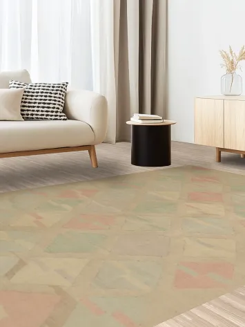 Pastel Elegance Kilim Rug 6x10 Transform Any Space with Subtle Chic
