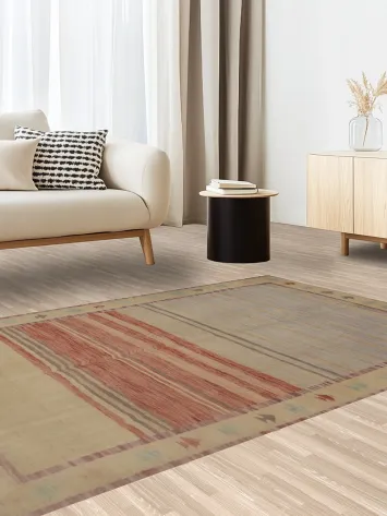 Rustic Kilim Style Rug 5x7 Ideal for Adding Warmth and Texture