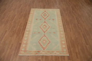 Tribal Wool Kilim Handwoven Area Rug 5x8