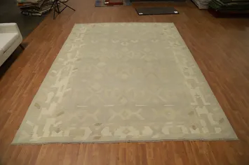 Vegetable Dye Wool Kilim Handwoven Area Rug 10x13