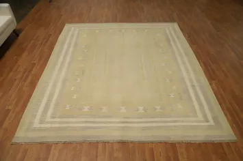 Tribal Wool Kilim Vegetable Dye Area Rug 8x10