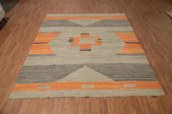 Vegetable Dye Kilim Handwoven Area Rug 8x10