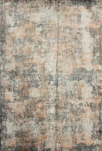 Distressed Look Abstract Oriental Area Rug 8x10