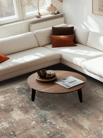 Rustic Textured Area Rug 8x10 with Contemporary Flair