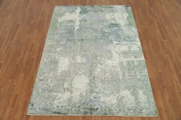 Elegant Distressed Look Area Rug 6x8 with Soft Color Shades