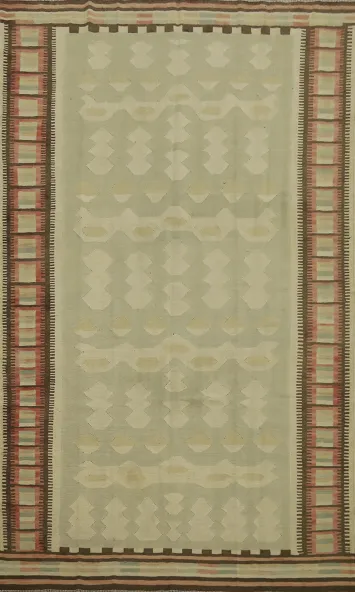 Vegetable Dye Kilim Handwoven Area Rug 6x9