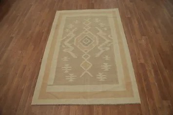 Geometric Kilim Handwoven Rug 4x6
