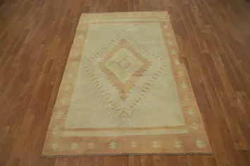 Geometric Kilim Handwoven Rug 4x6