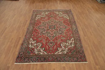 Vegetable Dye Heriz Persian Area Rug 6x9