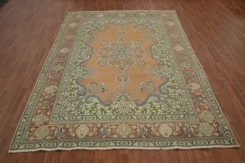 Vintage Wool Tabriz Persian Area Rug 8x11