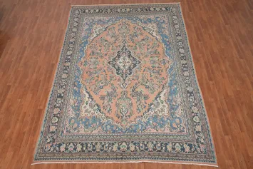 Traditional Floral Wool Hamedan Persian Area Rug 8x12