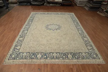 Traditional Kerman Vegetable Dye Persian Large Rug 10x13