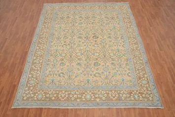 Handmade Floral Tabriz Persian Area Rug 10x13