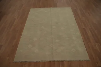 Vegetable Dye Wool Kilim Handwoven Rug 5x6