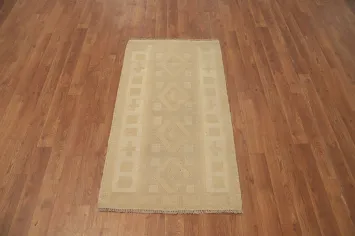 Geometric Kilim Vegetable Dye Rug 2x4