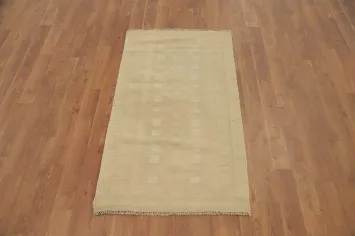 Geometric Kilim Vegetable Dye Wool Rug 2x4