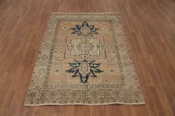 Antique Vegetable Dye Heriz Persian Rug 4x6