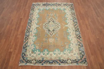Traditional Wool Tabriz Persian Rug 4x7