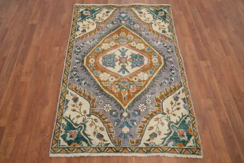 Distressed Wool Vintage Tabriz Persian Rug 3x5