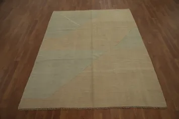 Vegetable Dye Wool Kilim Handwoven Rug 5x6