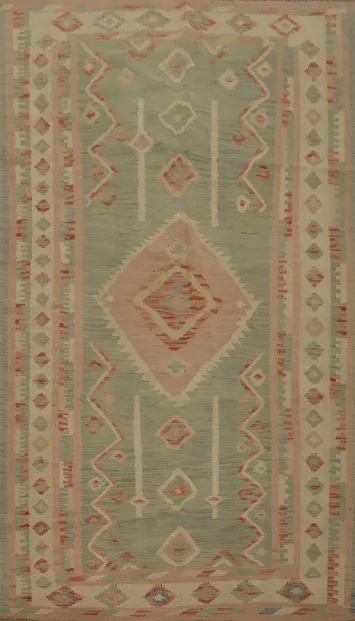 Geometric Kilim Flat Weave Area Rug 5x8