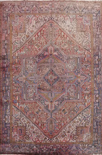 Vegetable Dye Heriz Persian Area Rug 10x13