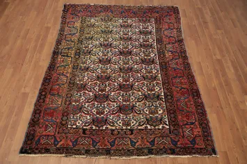 Handmade Wool Bidjar Persian Rug 5x7