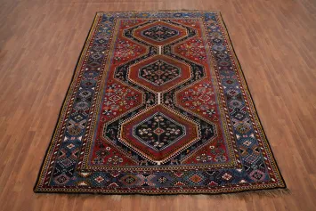 Antique Vegetable Dye Yalameh Persian Area Rug 8x11