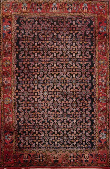 Handmade Vintage Floral Lilian Persian Area Rug 7x10