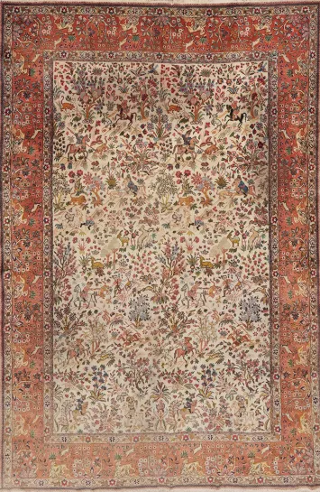 Vegetable Dye Tabriz Persian Area Rug 9x13
