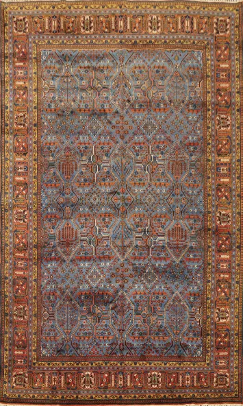 Vegetable Dye Tabriz Persian Area Rug 7x11