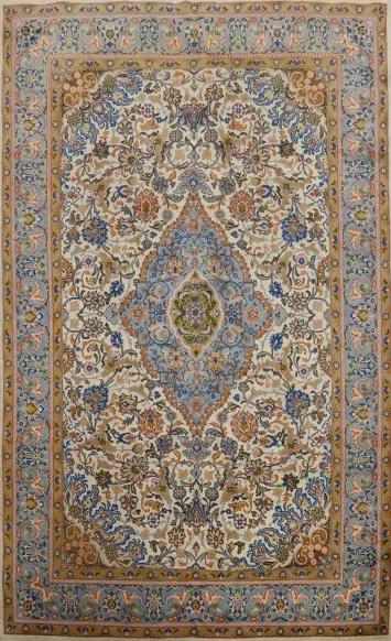 Vegetable Dye Kashan Persian Area Rug 7x10