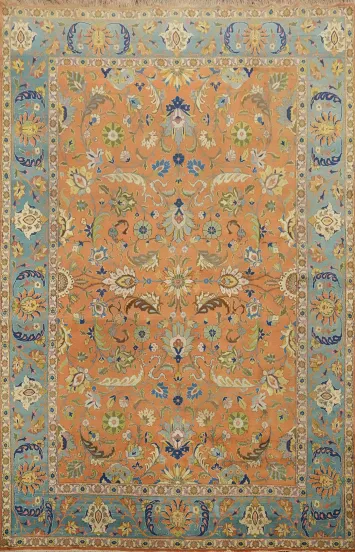 Vegetable Dye Tabriz Persian Area Rug 9x13