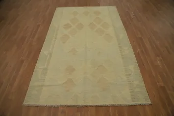 Geometric Kilim Handwoven Area Rug 5x8